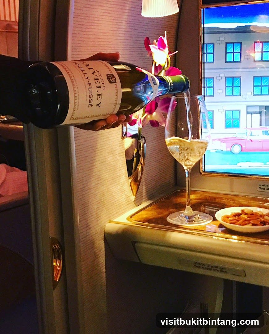 Wine being poured in a cabin