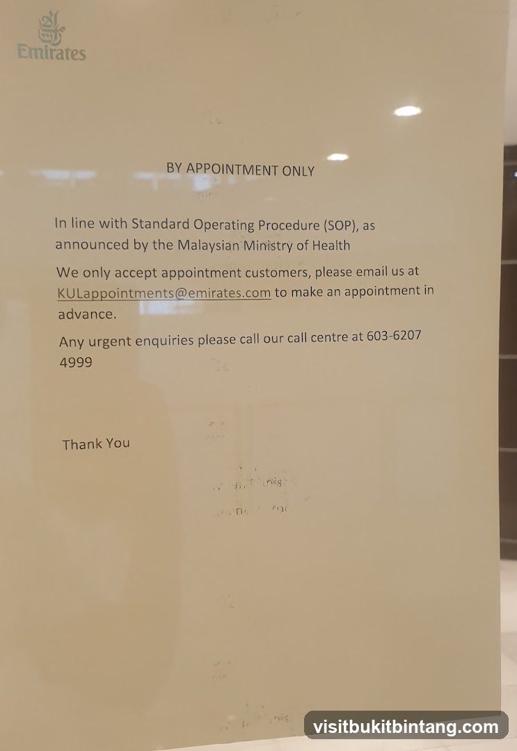 Emirates Appointment Notice