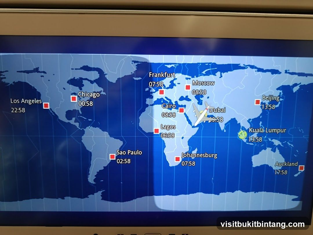 World map with city times