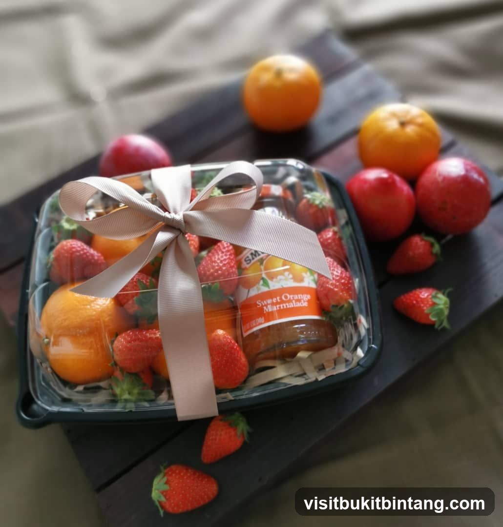 Fruit Gift Basket with Marmalade