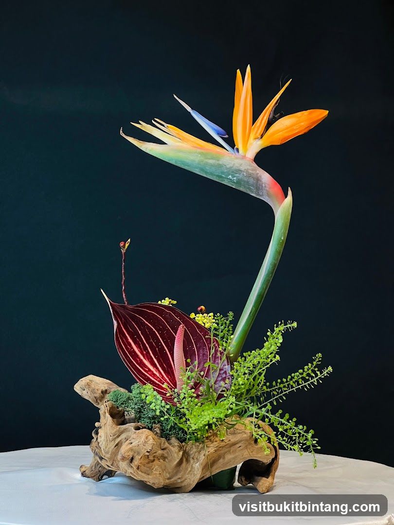 Bird of Paradise floral arrangement