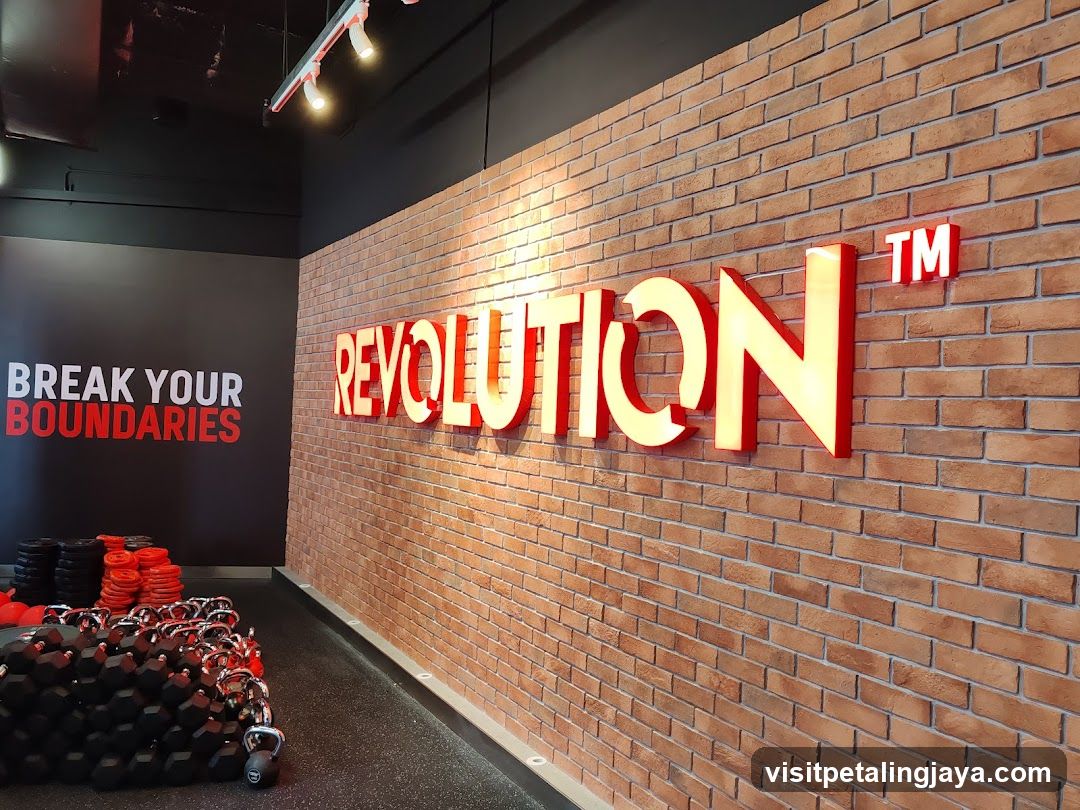 Gym Interior with Revolution Signage