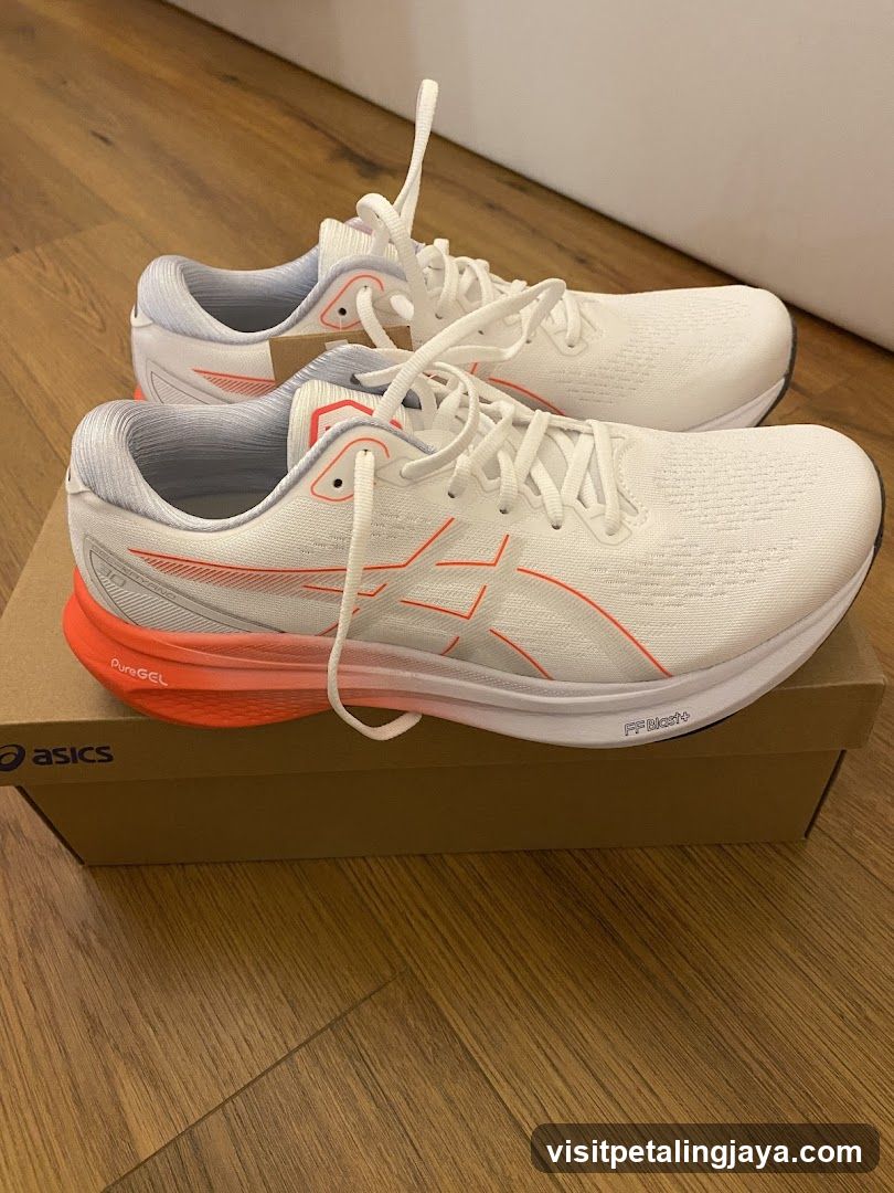 ASICS Running Shoes on Box