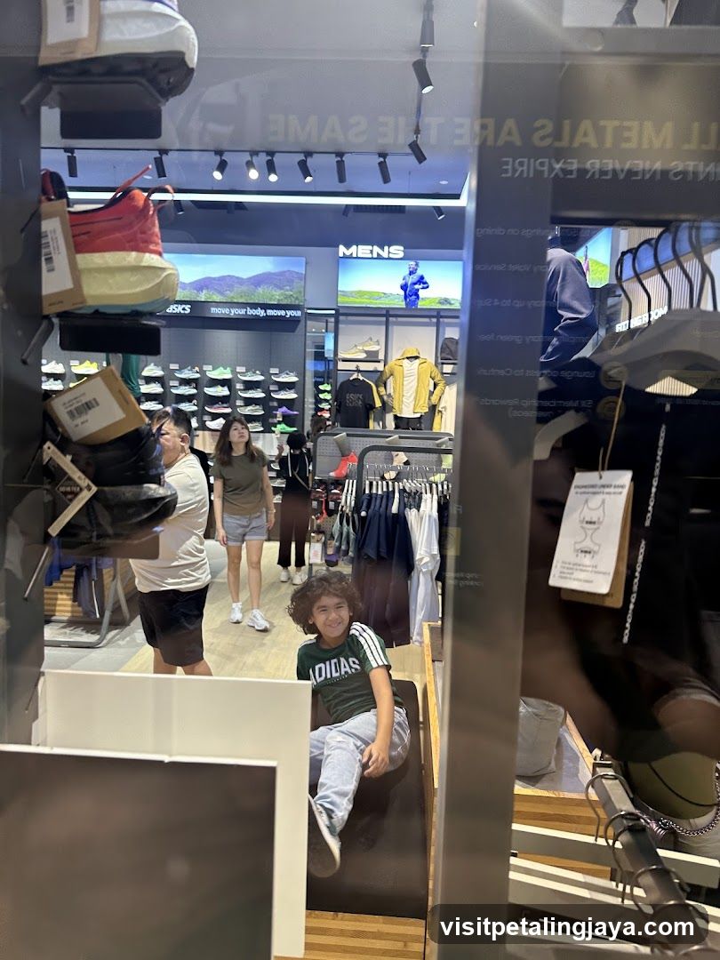 Adidas Store Interior View Through Window