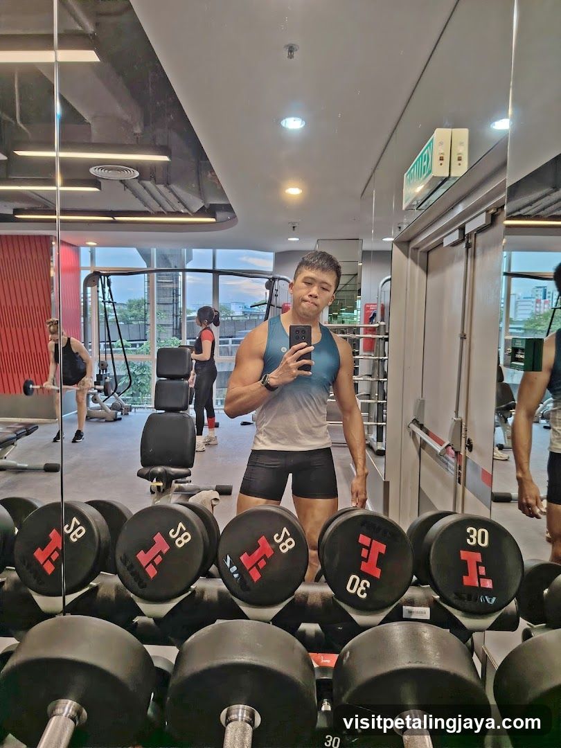 Gym Interior Mirror Selfie