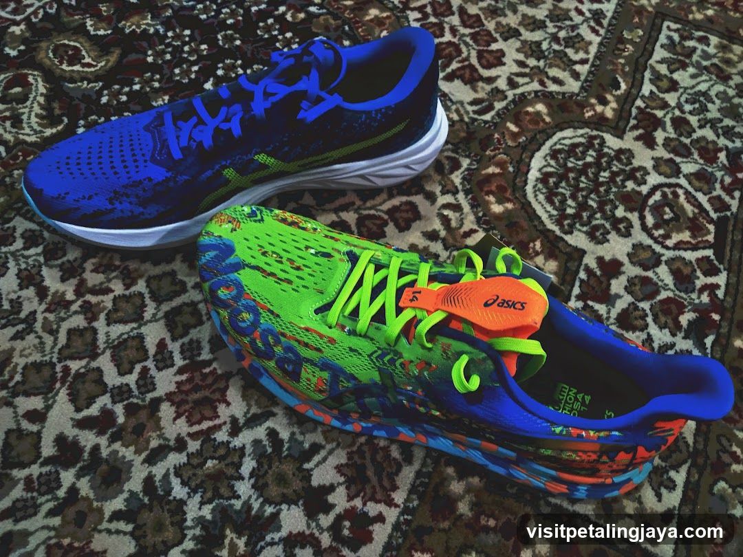 ASICS Running Shoes Display