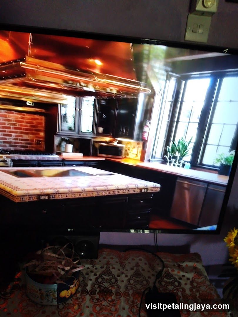 Kitchen Interior on TV Screen