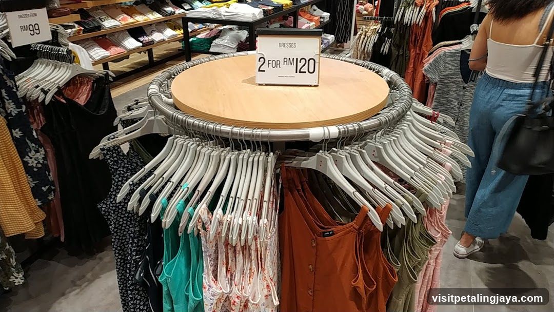 Clothing Display Rack in Store