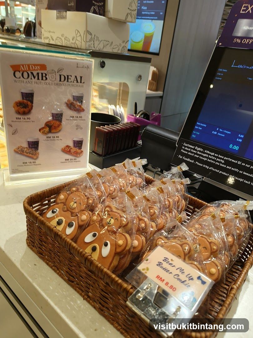 Cafe Counter with Cookies and Deals