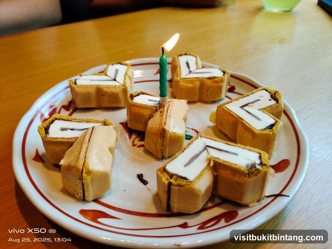 Dessert with Candle