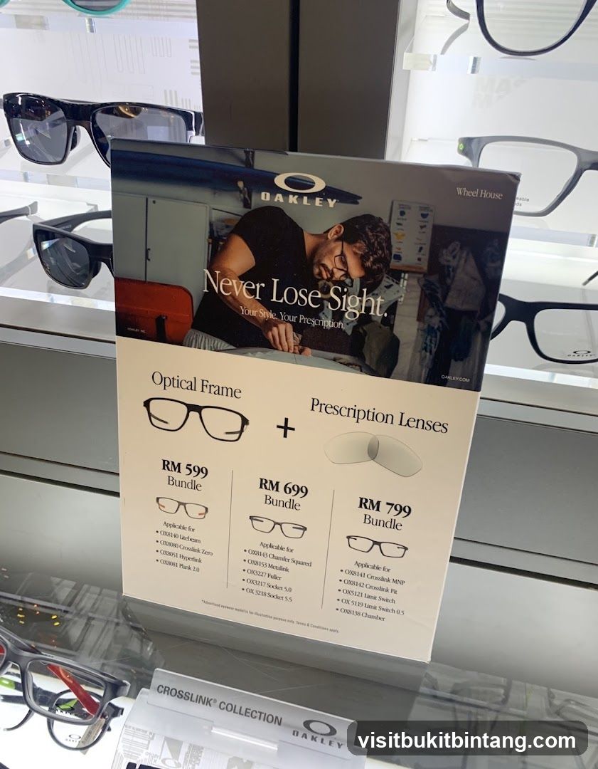 Oakley Optical Frame and Prescription Lens Bundles