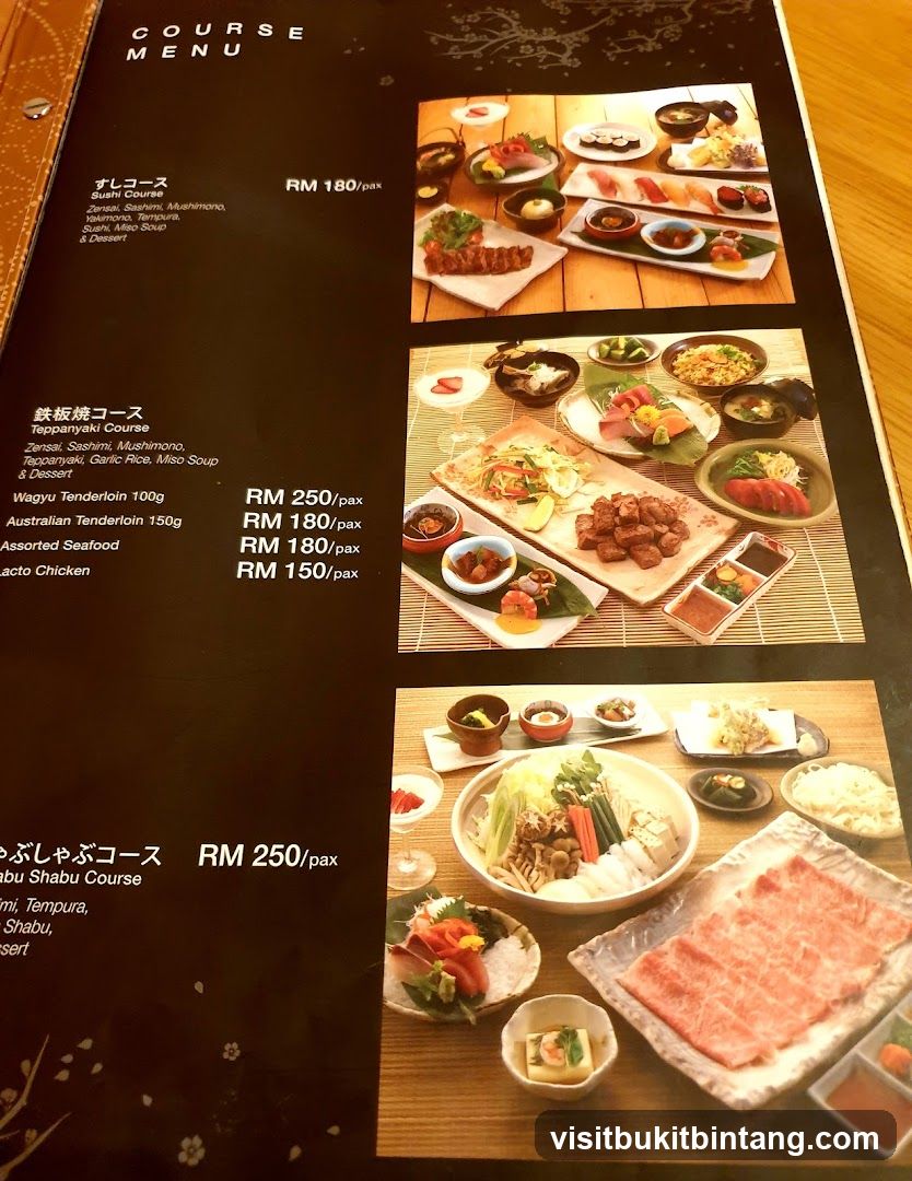 COURSE MENU