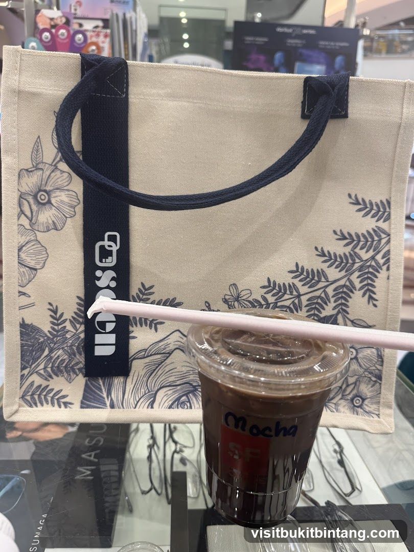 Tote Bag and Iced Mocha