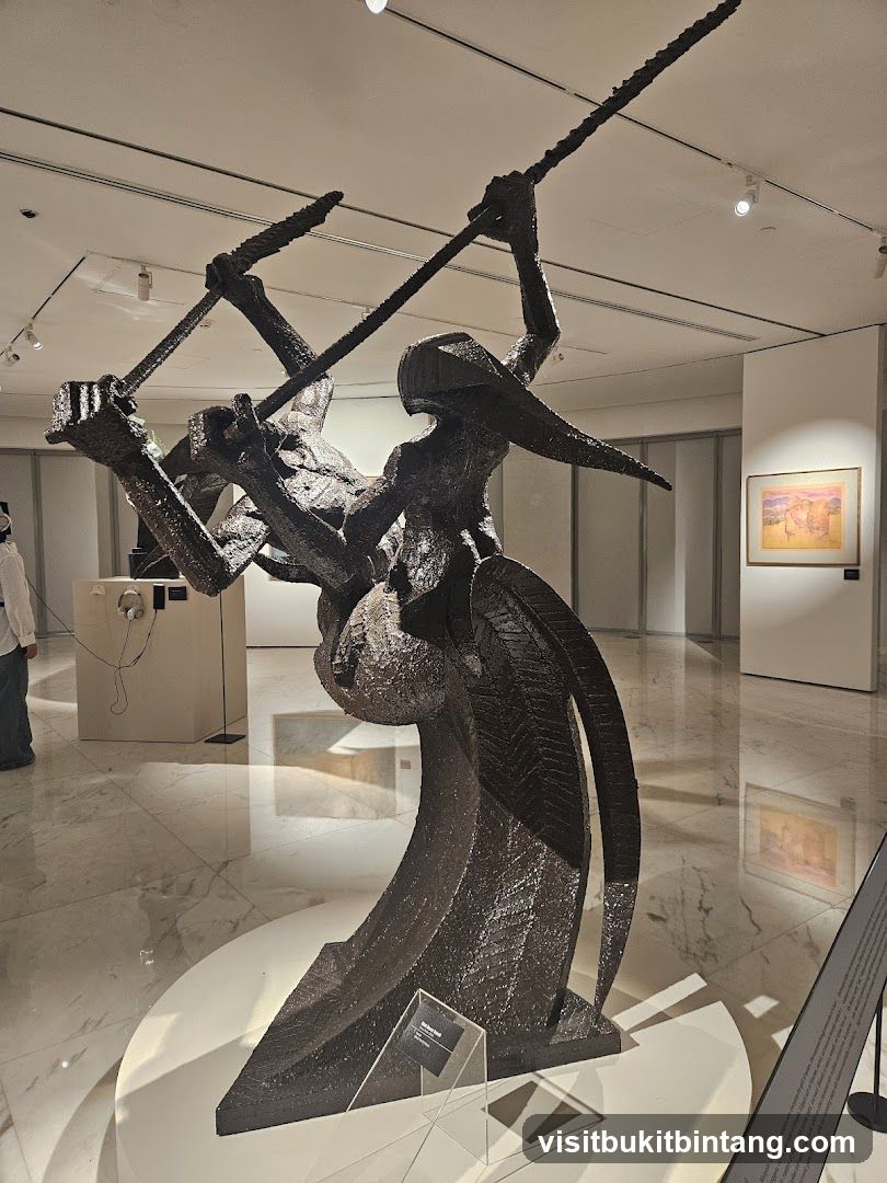 Sculpture in a museum
