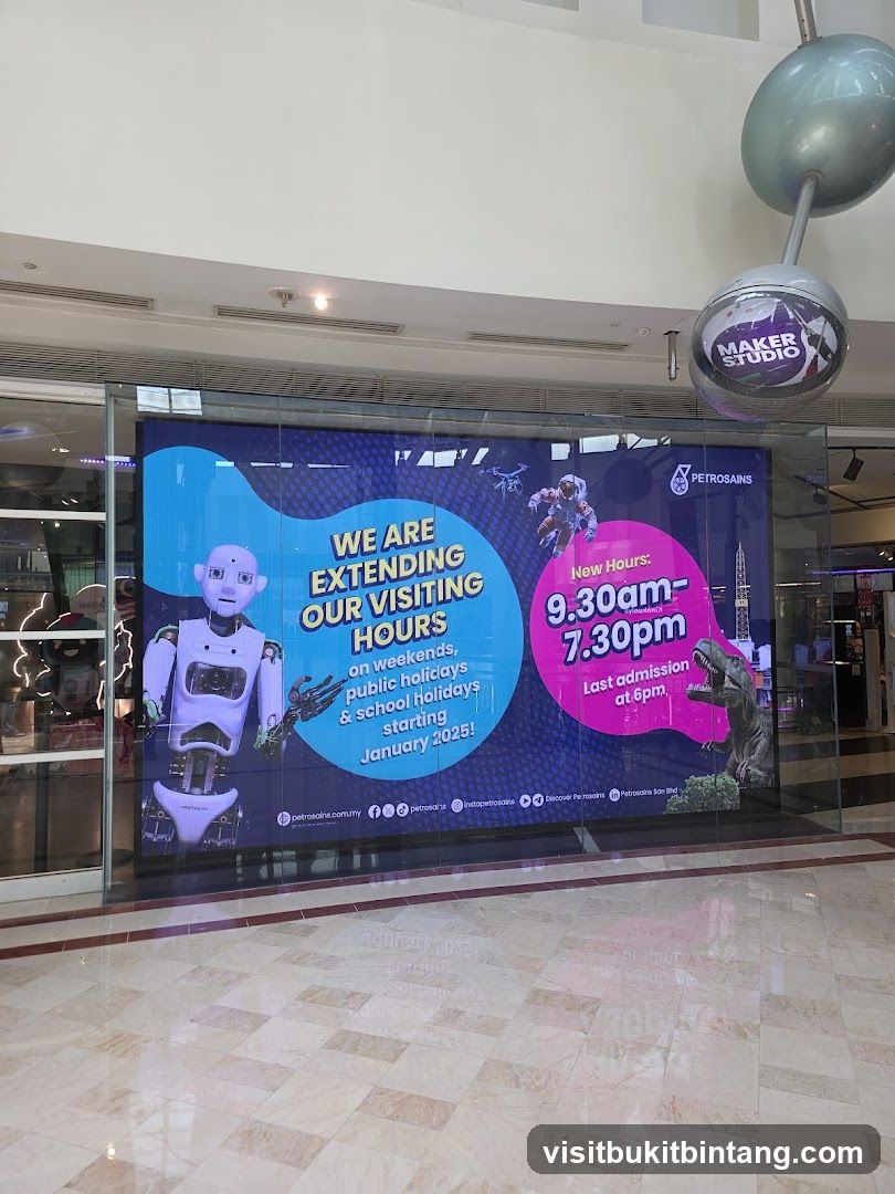 Petrosains Extended Hours Announcement