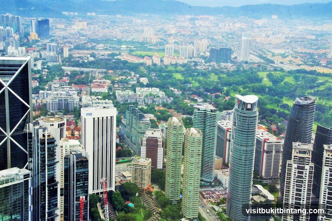 Cityscape with Skyscrapers and Green Spaces