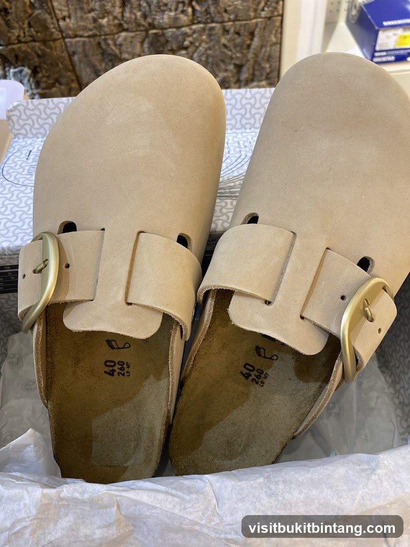 Beige Birkenstock Sandals
