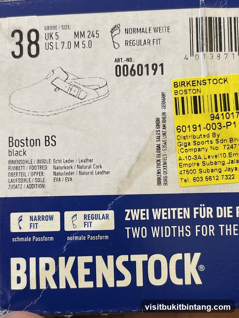 Birkenstock Boston BS Shoe Box