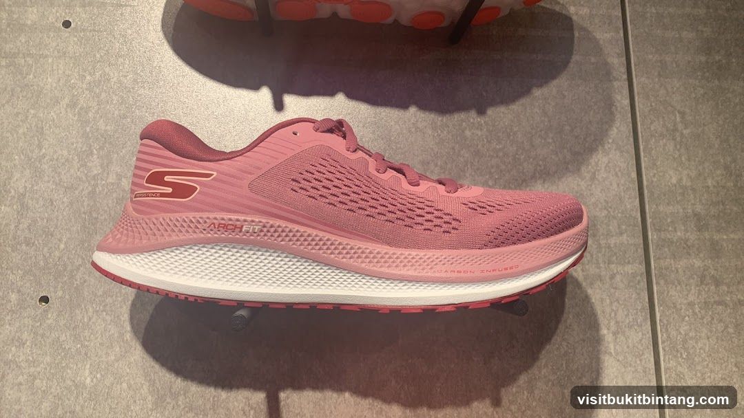 Pink Skechers Running Shoe