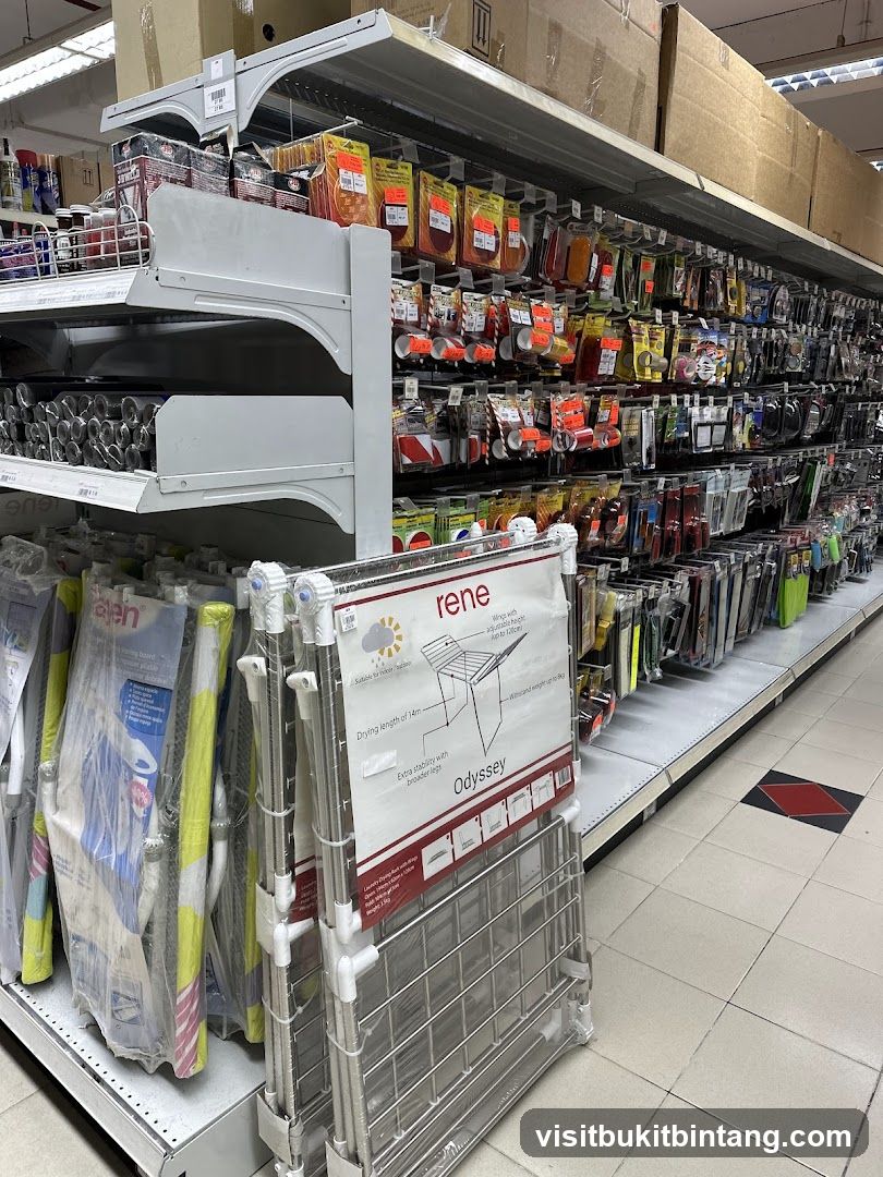 Retail Store Shelving with Household Items