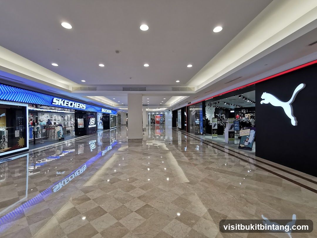 Skechers and Puma Stores in a Mall