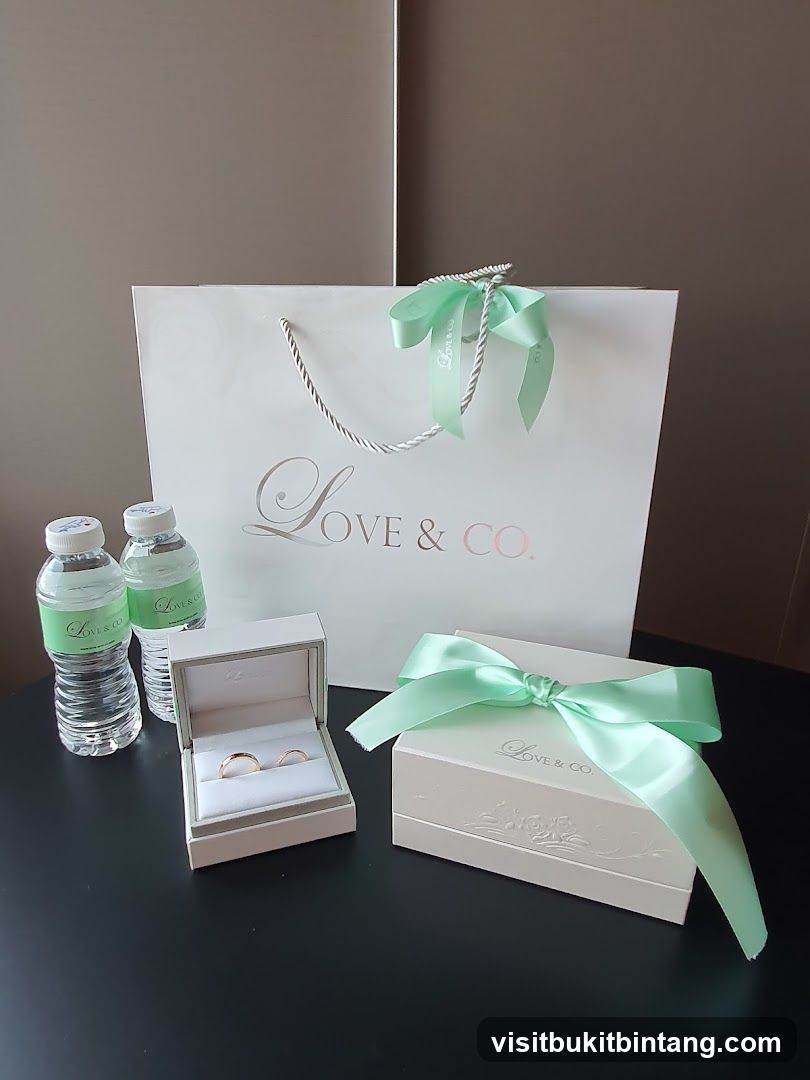 Wedding Rings and Gift Bag