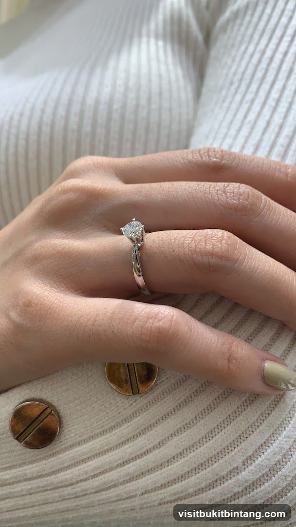 Diamond Ring on Hand