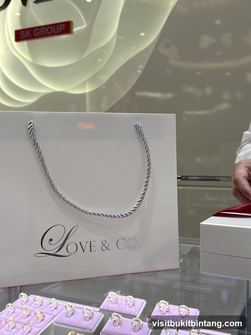 Jewelry Display with Shopping Bag
