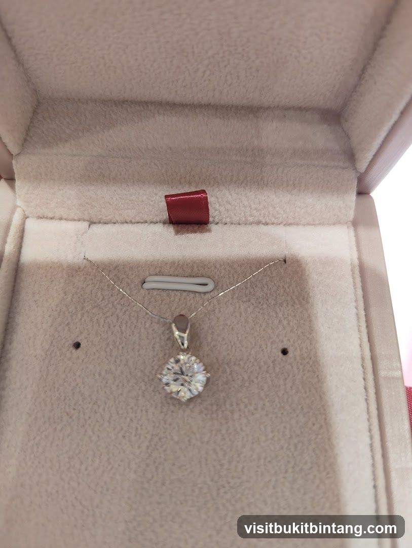 Diamond Pendant in Jewelry Box