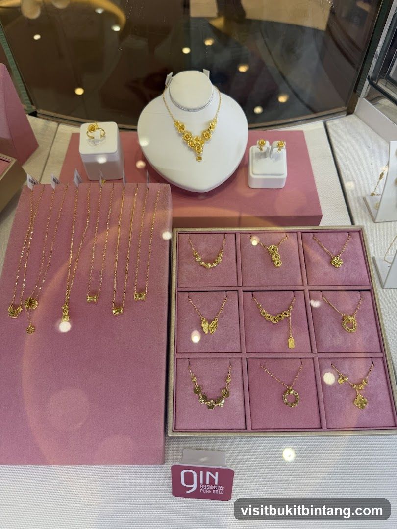 Gold Jewelry Display