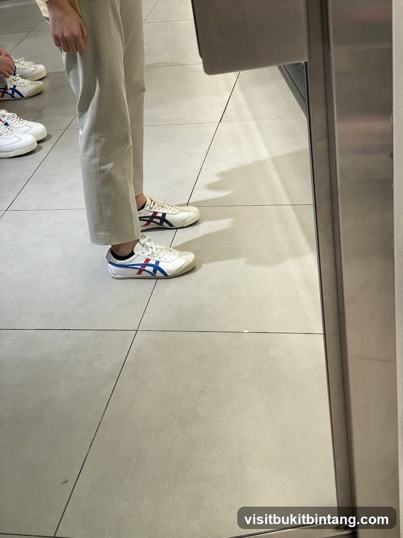 People wearing sneakers