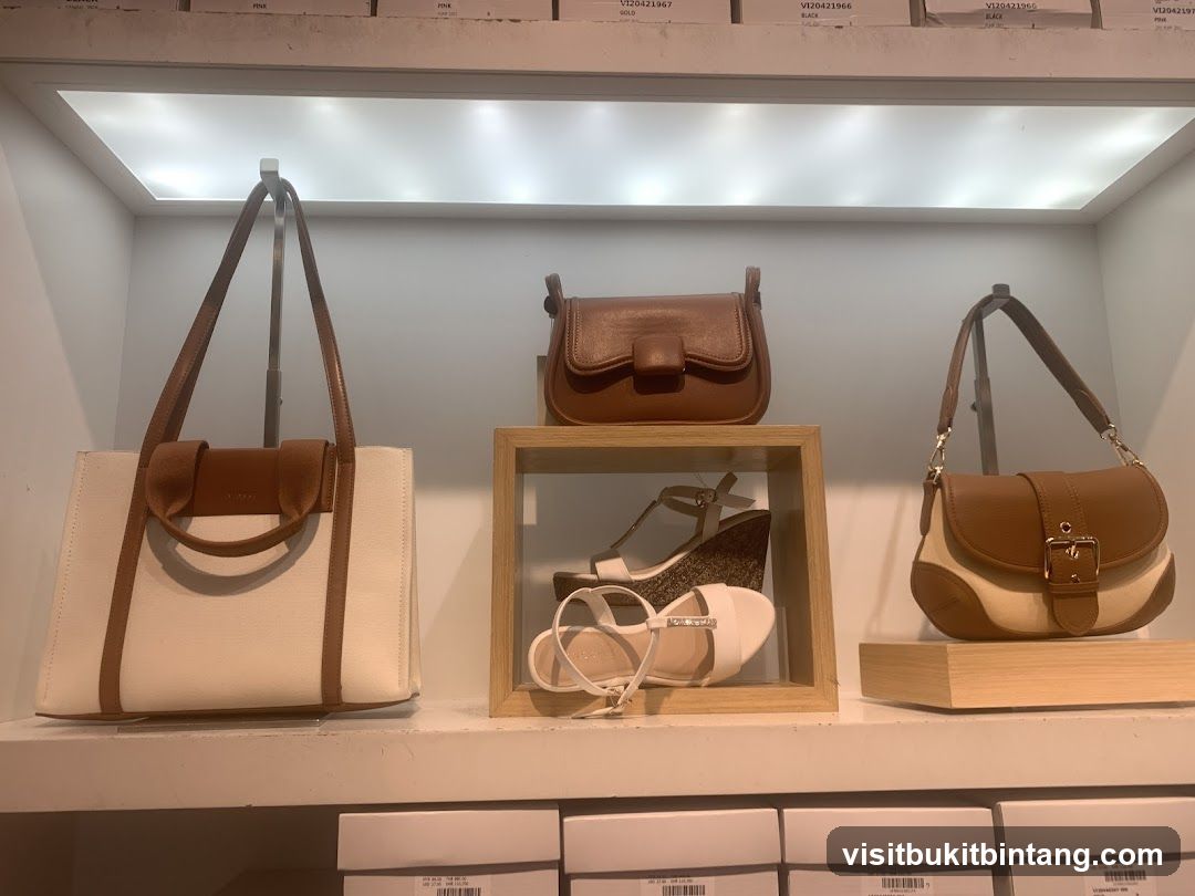 Handbags and Shoes Display