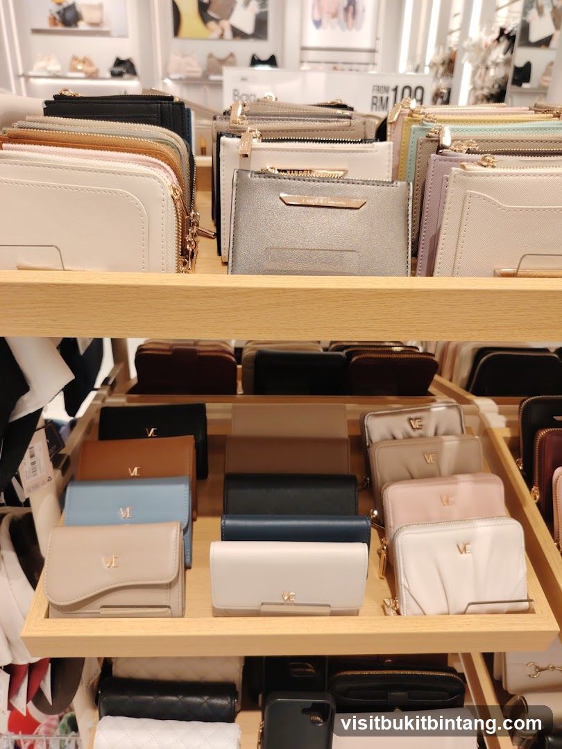 Wallets on display