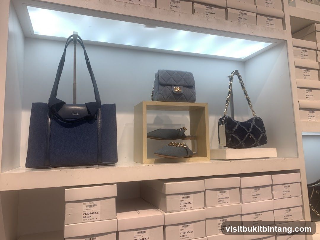 Handbags and Shoes Display