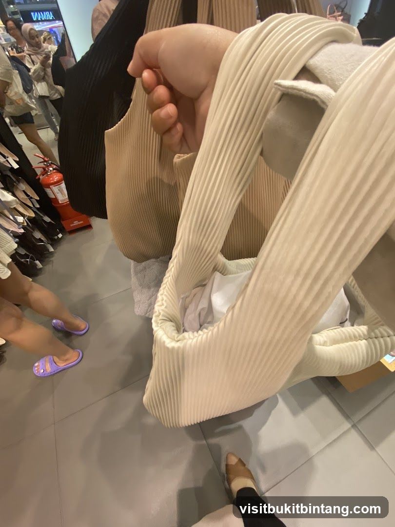 Pleated Bags in Store