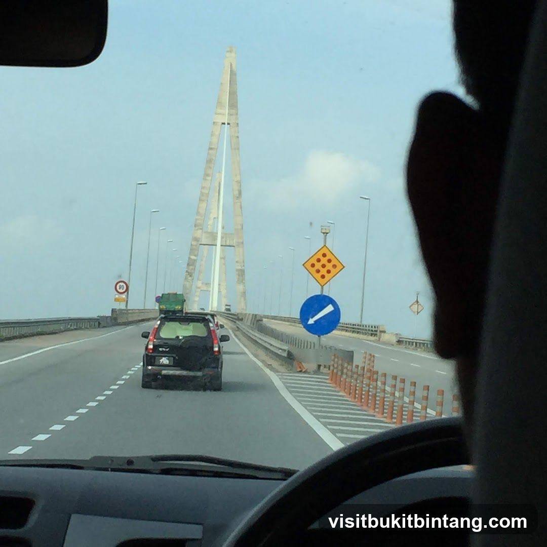 Driving on a bridge
