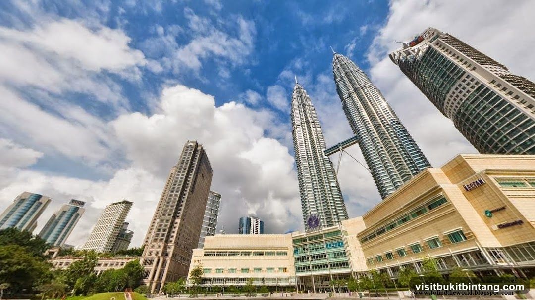 Petronas Towers and surrounding buildings