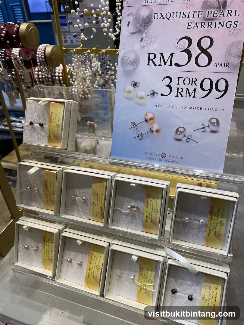 Pearl Earrings Display
