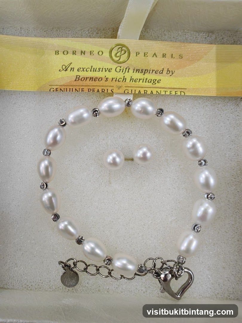 Pearl Bracelet and Earrings Set