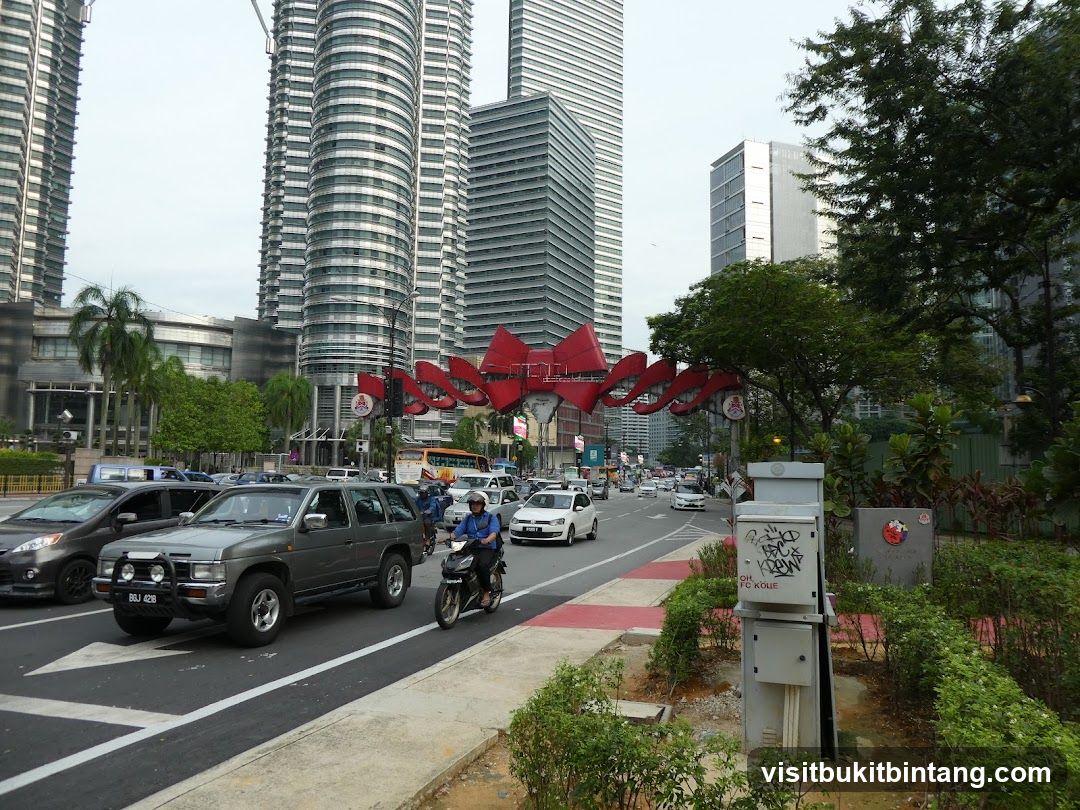 City Street Scene with Modern Architecture