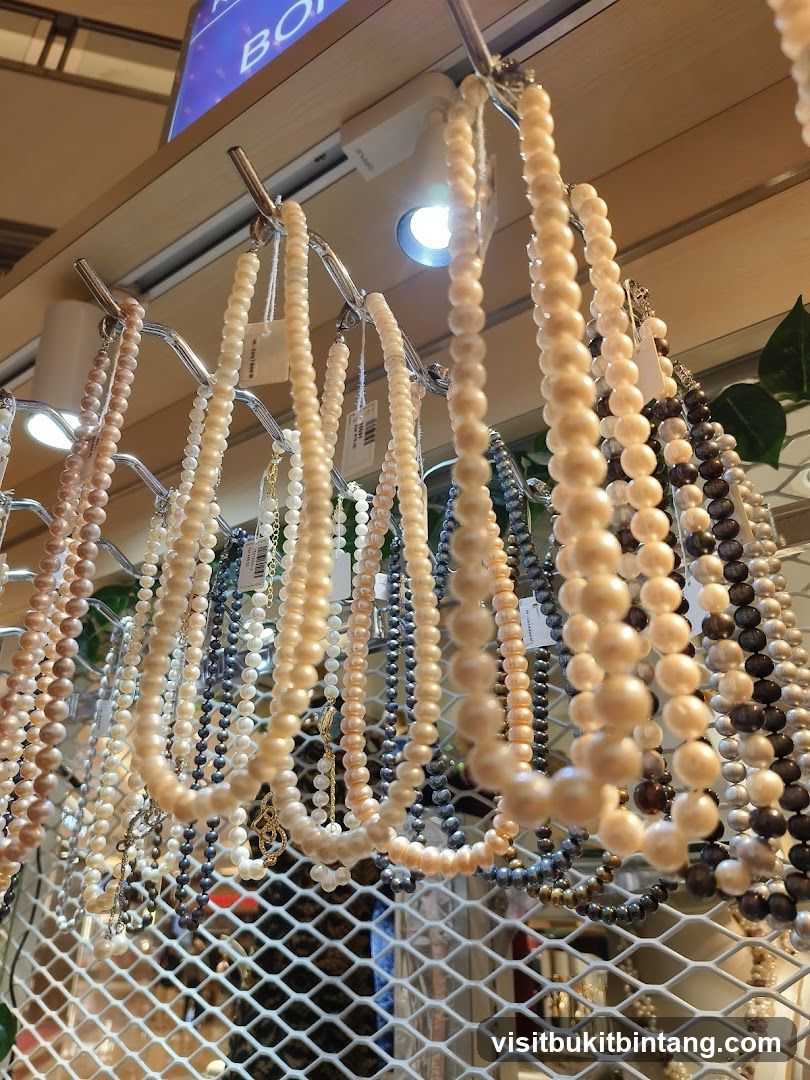 Pearl Necklaces Display
