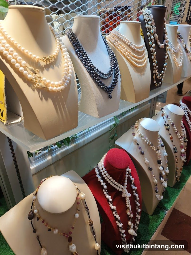 Pearl Necklaces Display