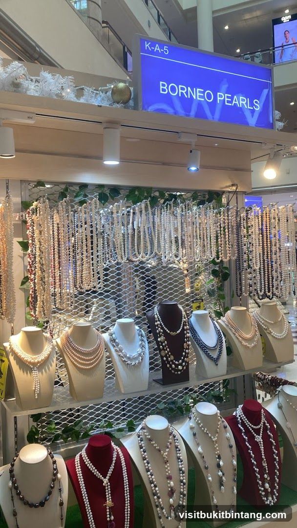 Pearl Necklaces Display