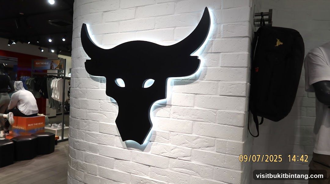 Store Interior with Bull Logo