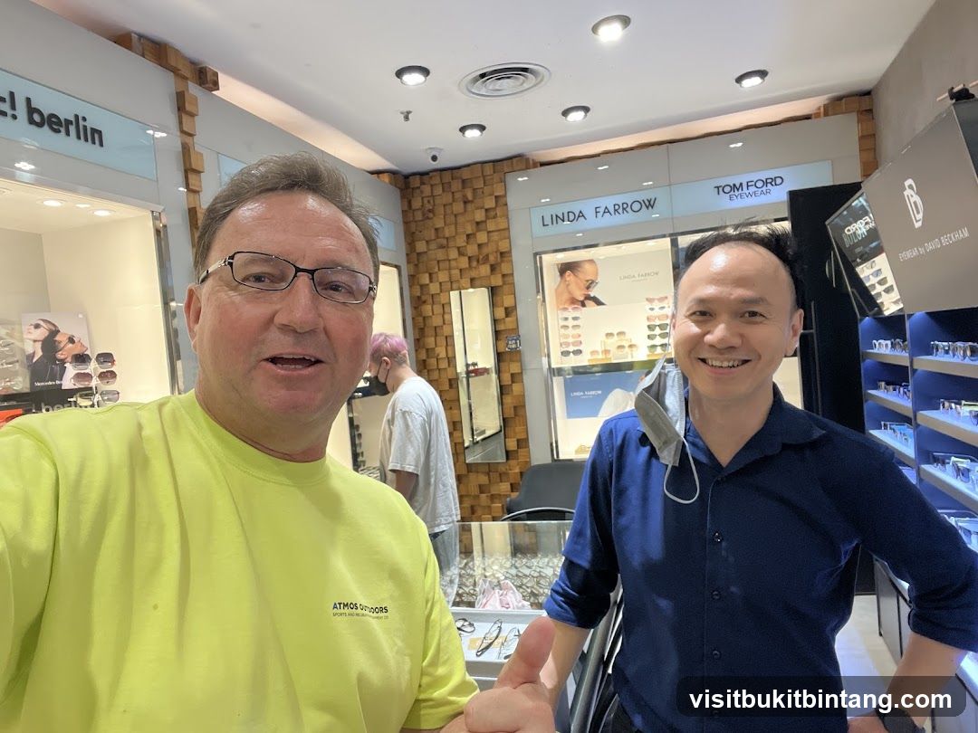 Two Men in an Eyewear Store