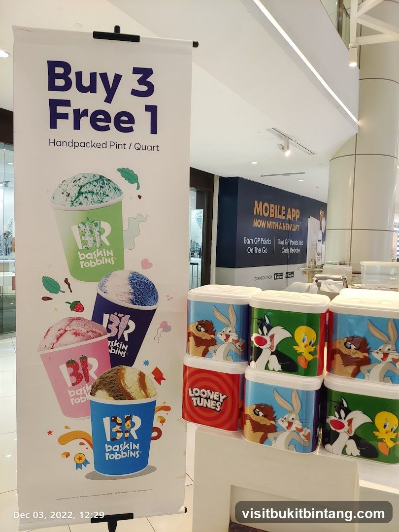 Baskin Robbins Buy 3 Free 1 Promotion