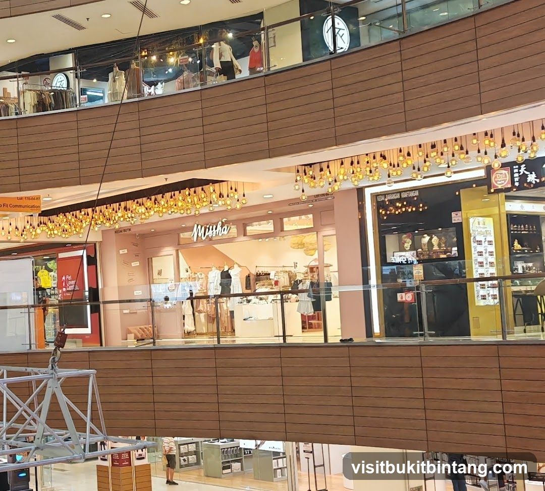 Mall Interior with Shops