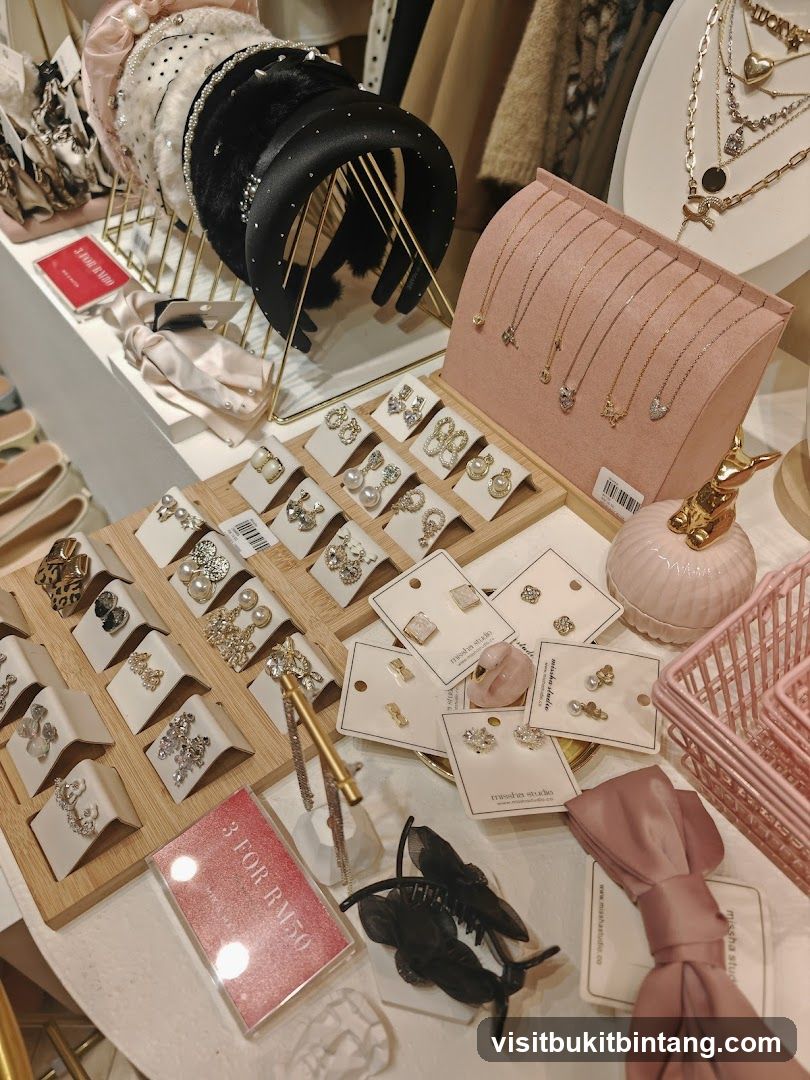Assortment of Hair Accessories and Jewelry