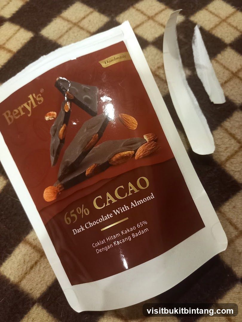 Beryl's 65% Cacao Dark Chocolate with Almond