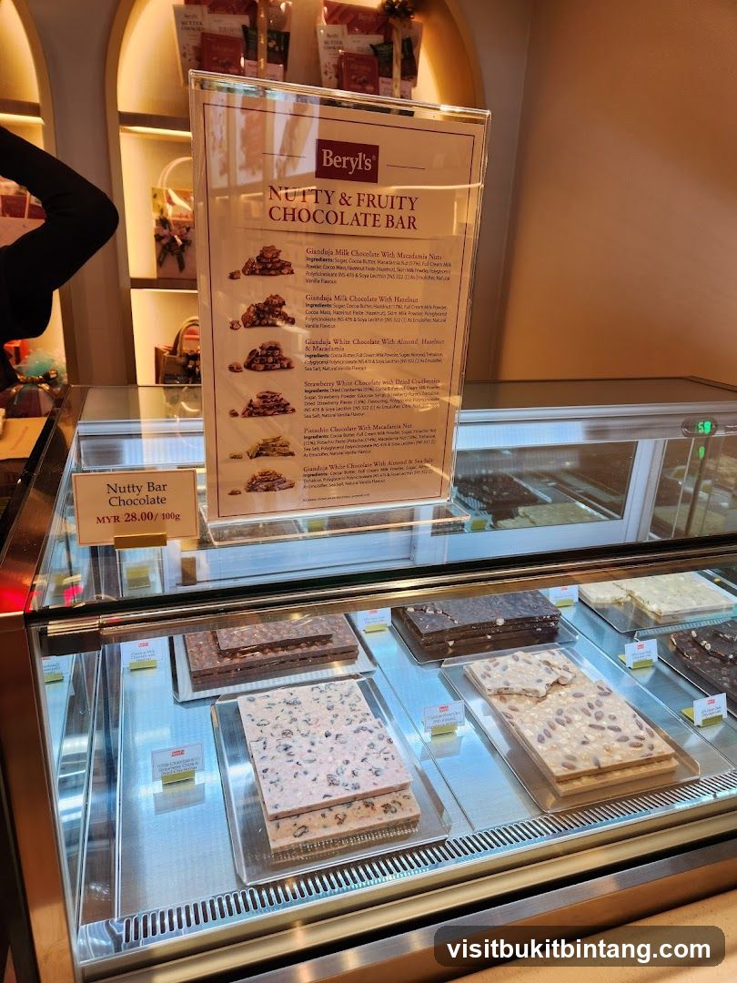 Beryl's Nutty & Fruity Chocolate Bar Display